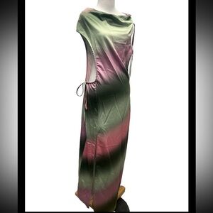 ASOS Style Cheat One Shoulder Ombré Midaxi Dress